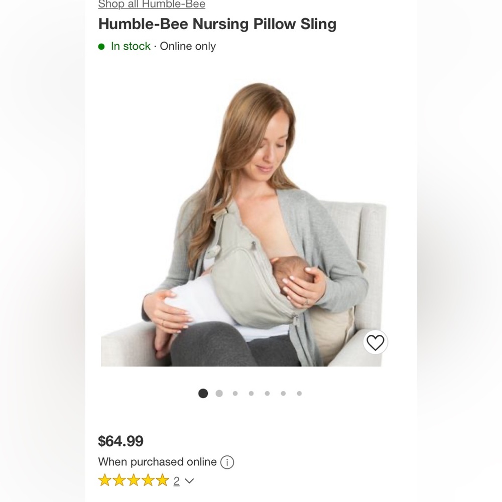 Humble Bee Nursing Sling like new